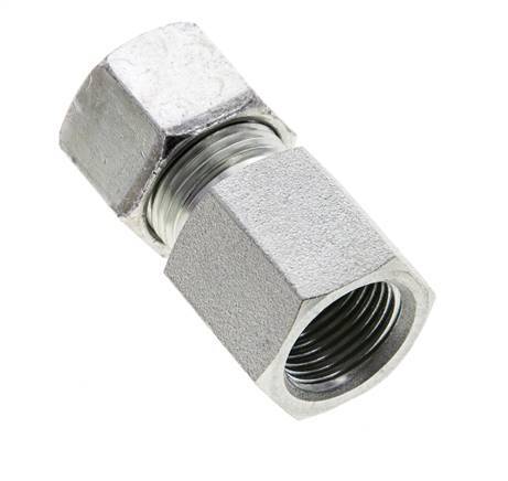 12S & M18x1.5 Zink plated Steel Straight Cutting Fitting with Female Threads 630 bar ISO 8434-1