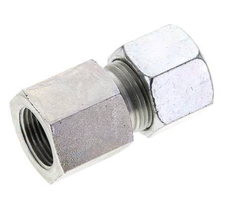 14S & M20x1.5 Zink plated Steel Straight Cutting Fitting with Female Threads 630 bar ISO 8434-1