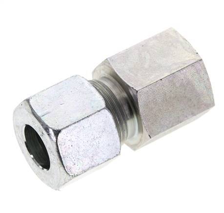 14S & M20x1.5 Zink plated Steel Straight Cutting Fitting with Female Threads 630 bar ISO 8434-1