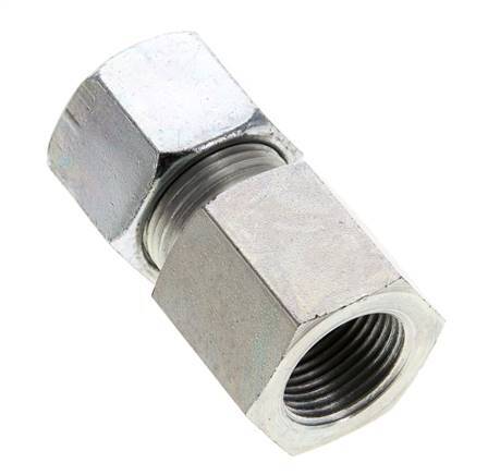 14S & M20x1.5 Zink plated Steel Straight Cutting Fitting with Female Threads 630 bar ISO 8434-1