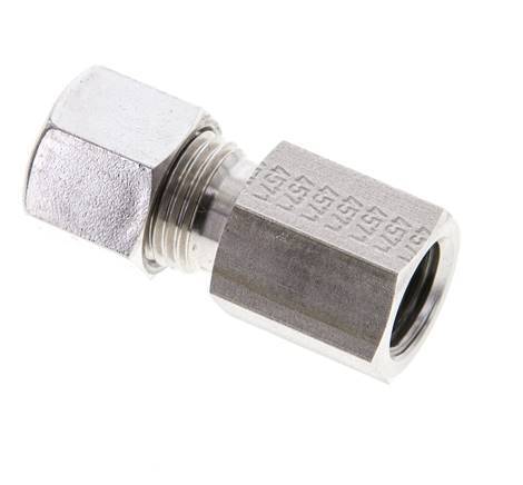 10L & M14x1.5 Stainless Steel Straight Cutting Fitting with Female Threads 315 bar ISO 8434-1