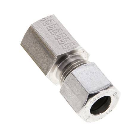 10L & M14x1.5 Stainless Steel Straight Cutting Fitting with Female Threads 315 bar ISO 8434-1