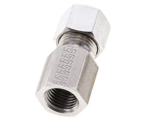 10L & M14x1.5 Stainless Steel Straight Cutting Fitting with Female Threads 315 bar ISO 8434-1