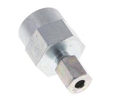 Racor de corte recto de acero galvanizado 4LL y G1/4'' con rosca hembra para manómetros de 315 bar ISO 8434-1