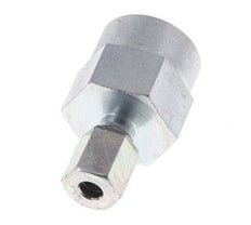 Racor de corte recto de acero galvanizado 4LL y G1/4'' con rosca hembra para manómetros de 315 bar ISO 8434-1