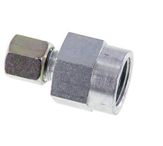 6S & G1/2'' Racor recto de acero zincado con rosca hembra para manómetros 630 bar ISO 8434-1