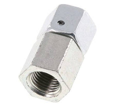 10L & G1/4'' Zink plated Steel Straight Swivel with Female Threads for Pressure Gauges 315 bar NBR Sealing Cone ISO 8434-1