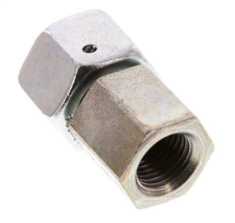 12L &amp; G1/4'' Acero zincado Rótula recta con rosca hembra para manómetros 315 bar Cono de estanqueidad NBR ISO 8434-1