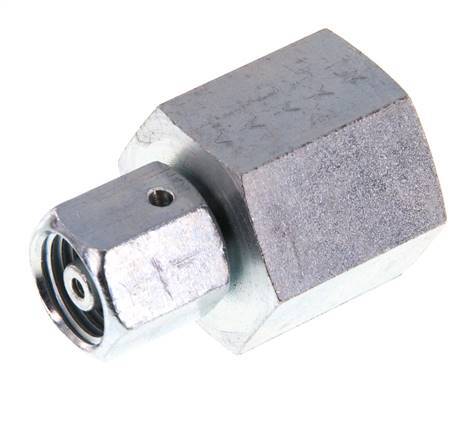 6S y G1/2'' Rótula recta de acero galvanizado con rosca hembra para manómetros 630 bar Cono de estanqueidad NBR ISO 8434-1