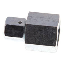 6S y G1/2'' Rótula recta de acero galvanizado con rosca hembra para manómetros 630 bar Cono de estanqueidad NBR ISO 8434-1