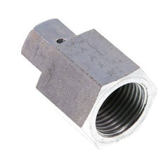 6S y G1/2'' Rótula recta de acero galvanizado con rosca hembra para manómetros 630 bar Cono de estanqueidad NBR ISO 8434-1