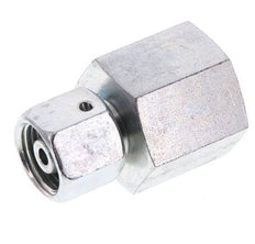 8S & G1/2'' Zink plated Steel Straight Swivel with Female Threads for Pressure Gauges 630 bar NBR Sealing Cone ISO 8434-1