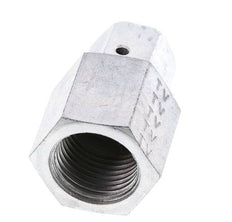 8S & G1/2'' Zink plated Steel Straight Swivel with Female Threads for Pressure Gauges 630 bar NBR Sealing Cone ISO 8434-1