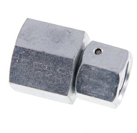 10S & G1/2'' Acero zincado Rótula recta con rosca hembra para manómetros 630 bar Cono de estanqueidad NBR ISO 8434-1