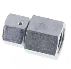 10S & G1/2'' Acero zincado Rótula recta con rosca hembra para manómetros 630 bar Cono de estanqueidad NBR ISO 8434-1