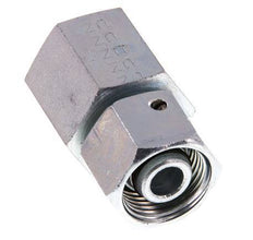 12S & G1/2'' Acero zincado Rótula recta con rosca hembra para manómetros 630 bar Cono de estanqueidad NBR ISO 8434-1