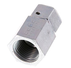 12S &amp; G1/2'' Acero zincado Rótula recta con rosca hembra para manómetros 630 bar Cono de estanqueidad NBR ISO 8434-1