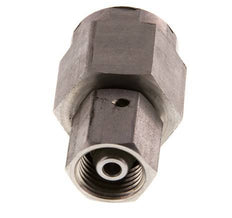 8S y G1/2'' Rótula recta de acero inoxidable con rosca hembra para manómetros 630 bar Cono de estanqueidad FKM ISO 8434-1