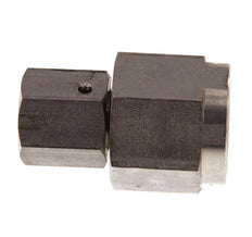 8S y G1/2'' Rótula recta de acero inoxidable con rosca hembra para manómetros 630 bar Cono de estanqueidad FKM ISO 8434-1