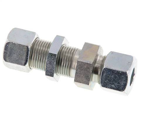 12S Acero Zincado Racor Recto Pasamuros 630 bar ISO 8434-1