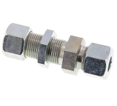 12S Acero Zincado Racor Recto Pasamuros 630 bar ISO 8434-1