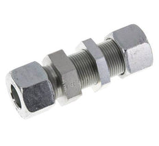 16S Acero Zincado Racor Recto Pasamuros 400 bar ISO 8434-1