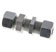 16S Acero Zincado Racor Recto Pasamuros 400 bar ISO 8434-1