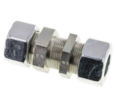 25S Acero Zincado Racor Recto Pasamuros 400 bar ISO 8434-1