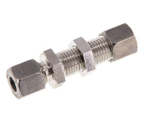 Accesorio de corte recto de acero inoxidable 8L Pasamuros 315 bar ISO 8434-1