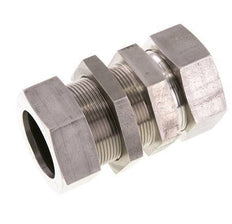 42L Stainless Steel Straight Cutting Fitting Bulkhead 160 bar ISO 8434-1