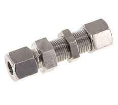 10S Accesorio de corte recto de acero inoxidable Bulkhead 630 bar ISO 8434-1