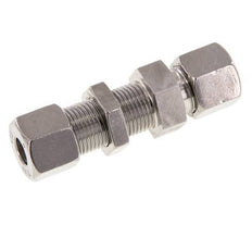 10S Accesorio de corte recto de acero inoxidable Bulkhead 630 bar ISO 8434-1