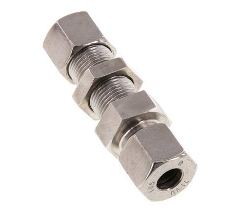 10S Accesorio de corte recto de acero inoxidable Bulkhead 630 bar ISO 8434-1