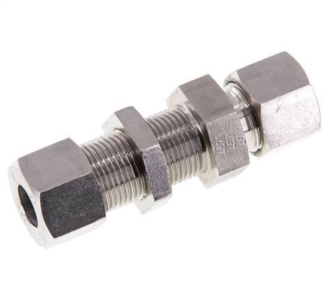 Accesorio de corte recto 12S de acero inoxidable Bulkhead 630 bar ISO 8434-1