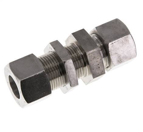 20S Accesorio de corte recto de acero inoxidable Bulkhead 400 bar ISO 8434-1