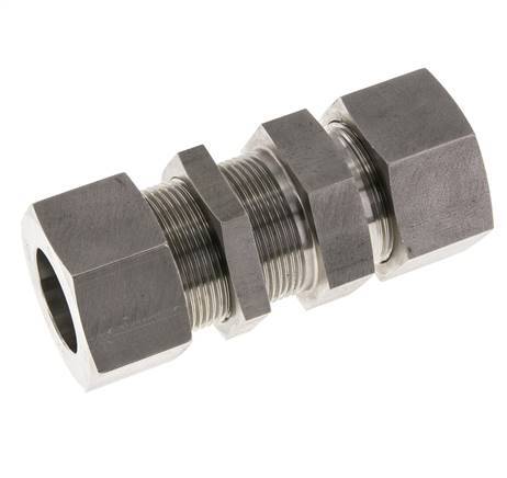 30S Accesorio de corte recto de acero inoxidable Bulkhead 400 bar ISO 8434-1