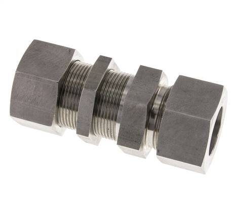 30S Accesorio de corte recto de acero inoxidable Bulkhead 400 bar ISO 8434-1