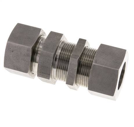 30S Accesorio de corte recto de acero inoxidable Bulkhead 400 bar ISO 8434-1