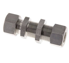 Racor de compresión recto pasamuros de acero inoxidable 15L 315 bar ISO 8434-1