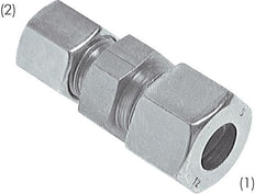 Racor de corte recto de acero galvanizado 8L y 10L 315 bar ISO 8434-1