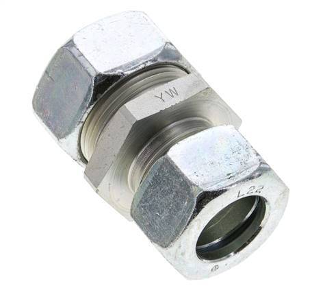 22L & 28L Zink plated Steel Straight Cutting Fitting 160 bar ISO 8434-1