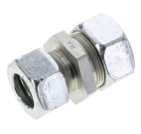 22L & 28L Zink plated Steel Straight Cutting Fitting 160 bar ISO 8434-1