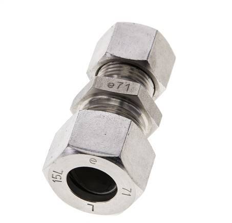 12L & 15L Stainless Steel Straight Cutting Fitting 315 bar ISO 8434-1