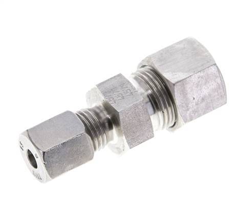 6S & 12S Stainless Steel Straight Cutting Fitting 630 bar ISO 8434-1