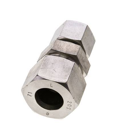14S & 20S Stainless Steel Straight Cutting Fitting 400 bar ISO 8434-1