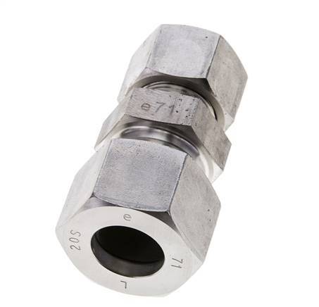 16S & 20S Stainless Steel Straight Cutting Fitting 400 bar ISO 8434-1