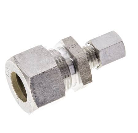 6L & 15L Stainless Steel Straight Compression Fitting 315 bar ISO 8434-1