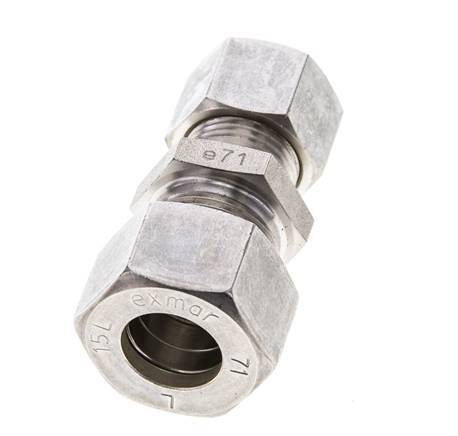 12L & 15L Stainless Steel Straight Compression Fitting 315 bar ISO 8434-1