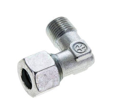 12L & M16x1.5 (con) Accesorio de corte acodado de acero zincado con roscas macho 315 bar ISO 8434-1