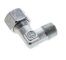 12L & M16x1.5 (con) Accesorio de corte acodado de acero zincado con roscas macho 315 bar ISO 8434-1